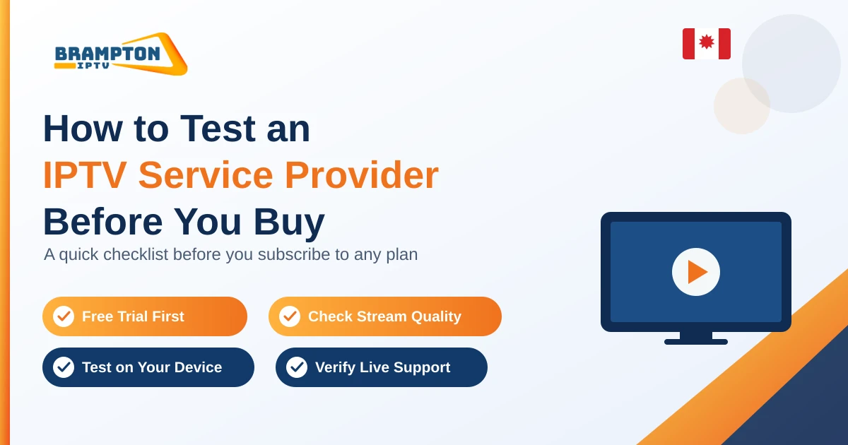 how to test iptv service provider