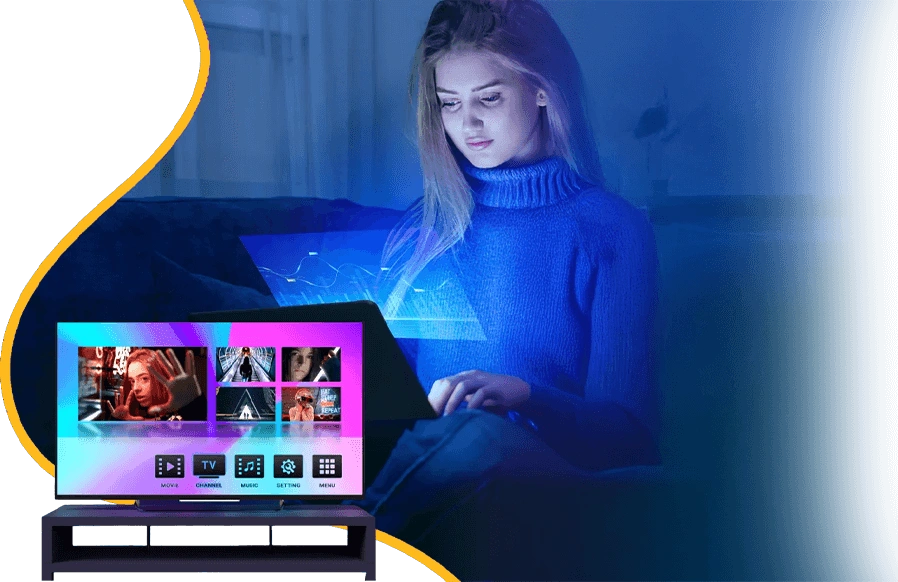 Brampton IPTV subscription streaming on a TV